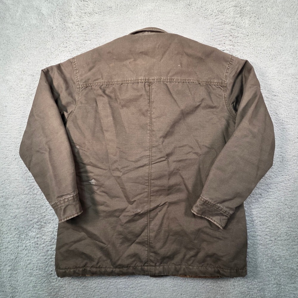 Vintage Chore Coat Mens Large Arrow Workwear Barn Field Jacket Quilt Lined - Picture 7 of 9